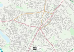 B - Birmingham Prints: Birmingham B23 6 Postcode Sector Print Map