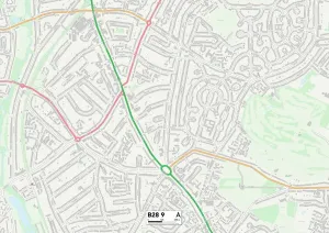 Birmingham B28 9 Print Map Sector