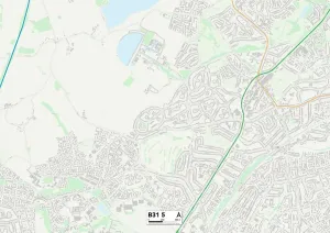 Birmingham B31 5 Print Map Sector