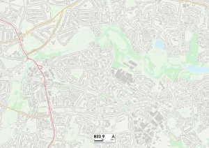 Birmingham B33 9 Postcode Sector Print Map