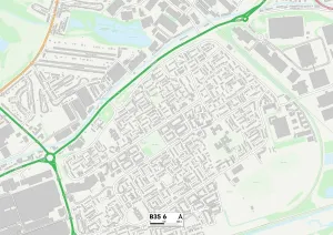 Birmingham B35 6 Print Map Sector