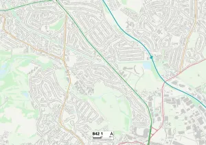 Birmingham B42 1 Postcode Sector Print Map