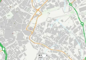 Birmingham B5 5 Print Map Sector Postcode