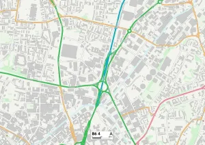 Birmingham B6 4 Print Map Sector
