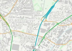 Birmingham B6 5 Postcode Sector Print Map
