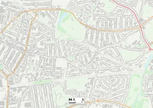 B - Birmingham Prints: Birmingham B8 3 Print Map Sector Postcode