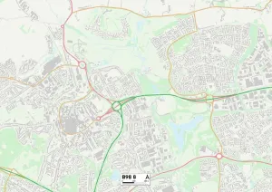 Redditch B98 8 Print Map Sector