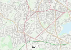 B66 4 Birmingham Postcode Sector Print Map
