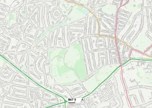 Sandwell B67 5 Postcode Sector Print Map