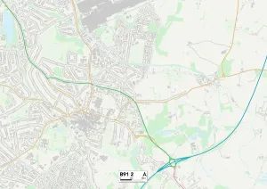 Solihull B91 2 Print Map Sector
