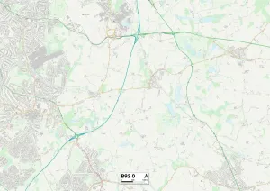Solihull B92 0 Print Map Postcode Sector