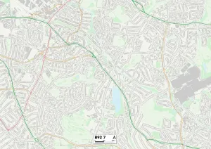 B - Birmingham Prints: Solihull B92 7 Print Map Sector