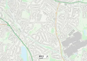 Solihull B92 8 Print Map Sector