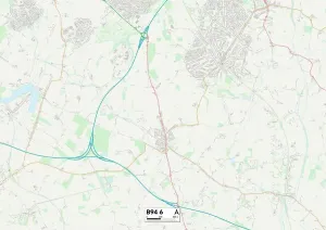 Solihull B94 6 Postcode Sector Print Map