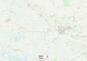 Mendip BA5 1 Postcode Sector Print Map