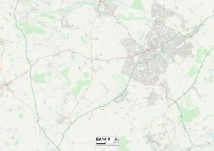 Wiltshire BA14 9 Print Map Sector