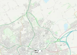 Blackburn with Darwen BB1 5 Print Map Sector