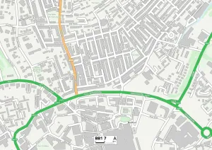 Blackburn with Darwen BB1 7 Print Map Sector