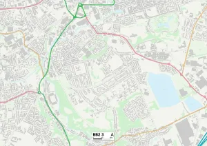 BB - Blackburn Prints: Blackburn with Darwen BB2 3 Print Map Sector