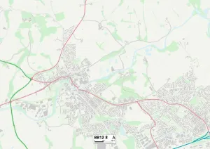 Burnley BB12 8 Print Map