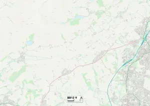 Burnley BB12 9 Print Map Sector