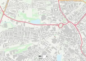 Hyndburn BB5 1 Postcode Sector Print Map