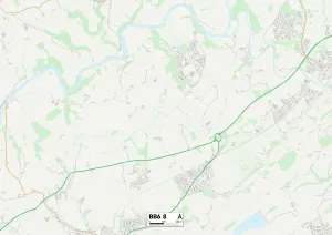 Hyndburn BB6 8 Print Postcode Sector Map