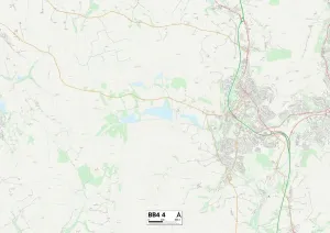 Rossendale BB4 4 Print Map Sector
