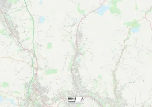 BB - Blackburn Prints: Rossendale BB4 8 Print Map Sector