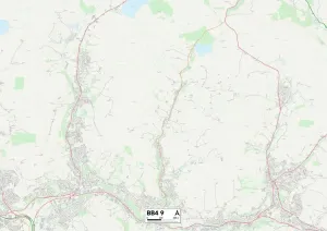 BB - Blackburn Prints: Rossendale BB4 9 Print Postcode Sector Map