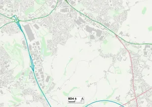 Bradford BD4 6 Print Map Sector