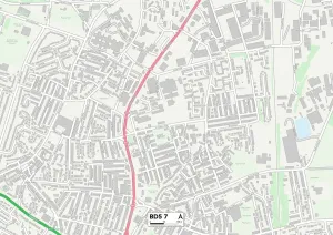 Bradford BD5 7 Print Map Sector