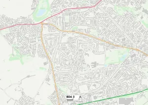 BD - Bradford Prints: Bradford BD6 3 Print Map Sector