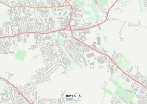 Kirklees BD19 5 Print Map Postcode Sector