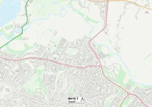 Bournemouth BH10 7 Print Map Sector
