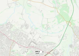 Bournemouth BH8 0 Print Map Sector