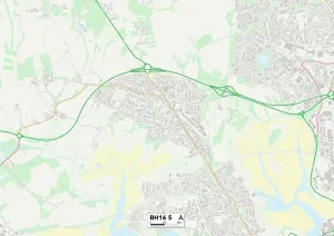 BH - Bournemouth Prints: Poole BH16 5 Print Map Sector