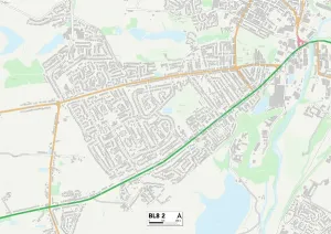 Bury BL8 2 Postcode Sector Print Map