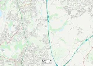 Bury BL9 8 Print Map Sector Map