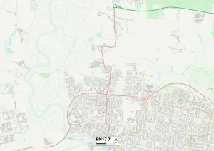 Arun BN17 7 Postcode Sector Print Map