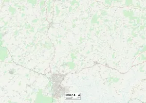 Wealden BN27 4 Postcode Sector Print Map