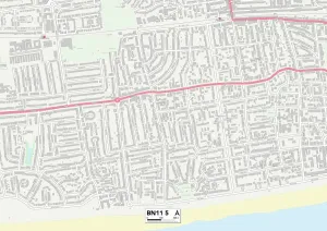 Worthing BN11 5 Postcode Sector Map Print