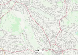 Bromley BR1 4 Print Map Postcode Sector