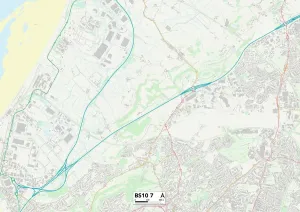 Bristol BS10 7 Print Map Sector