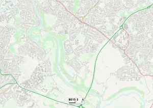 Bristol BS15 3 Print Postcode Sector Map