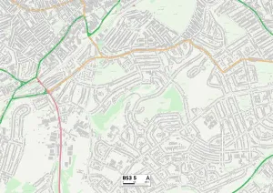 Bristol BS3 5 Print Map Sector