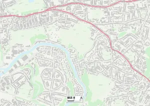 Bristol BS5 8 Print Map Sector