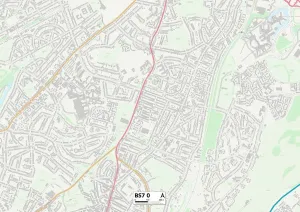 BS - Bristol Prints: BS Bristol BS7 0 Print Map
