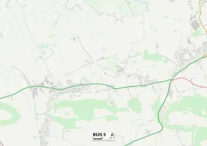 Somerset BS25 5 Print Map