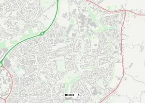 BS30 8 Print Map of South Gloucestershire Area